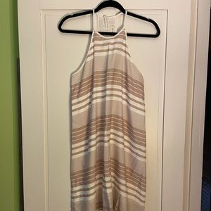 Em & Elle blush pink and white striped dress